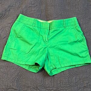 J Crew Factory Green 3.5” Chino Shorts